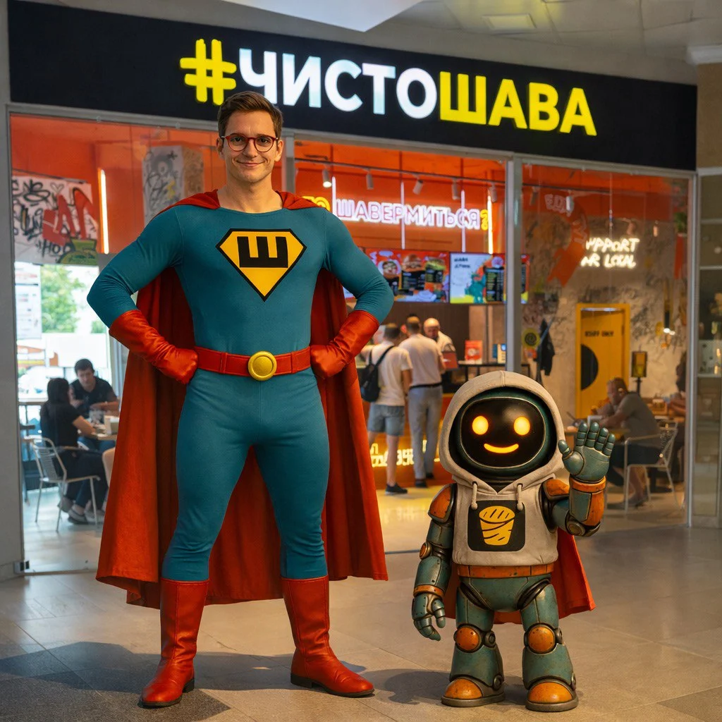 Шавамен и Гиро в точке #ЧистоШава
